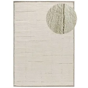MOMA Tapis intérieur crème rectangulaire scandinave CANDELA 120 x 170 cm pas cher