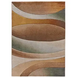 MOMA Tapis intérieur multicolore rectangulaire abstrait SORA 160 x 230 cm pas cher