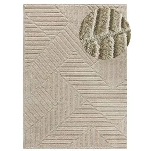 MOMA Tapis intérieur ATTICGO beige rectangulaire géométrique 120x170 cm NUMA pas cher