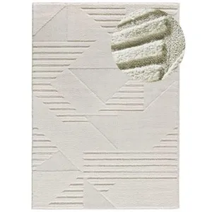MOMA Tapis intérieur ATTICGO crème rectangulaire géométrique 80x150 cm NUMA pas cher