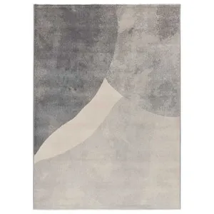 ATTICGO Tapis abstrait MONIC gris 160x230 cm pas cher