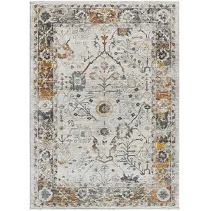 Atticgo Tapis vintage multicolore 77 x 150 cm pas cher