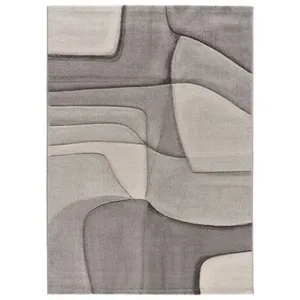 MOMA Tapis intérieur ATTICGO gris rectangulaire abstrait 80x150 cm MEDEL pas cher