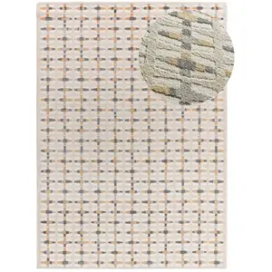 Atticgo Tapis géométrique avec relief intérieur multicolore, 160 x 230 cm BARESA pas cher