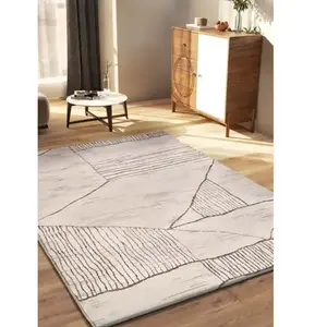 Atticgo Tapis ethnique crème / marron 80x120 cm pas cher