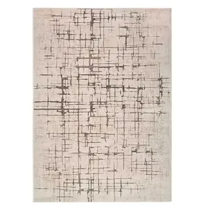 Tapis moderne crème marron 200 x 285 cm 51089