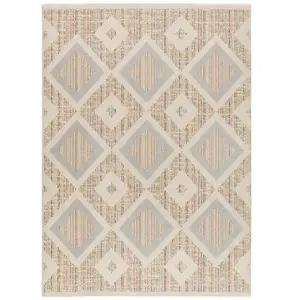 ATTICGO Tapis géométrique multicolore 160 x 230 cm 51162 pas cher