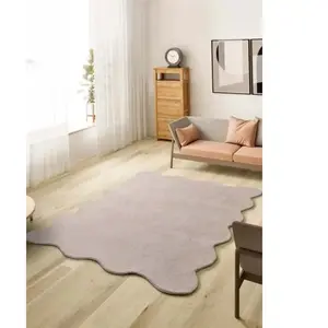 ATTICGO Tapis uni lavable rose poudré 160 x 230 cm 51138 pas cher