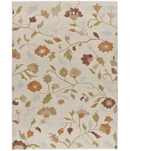 ATTICGO Tapis motifs floraux multicolore 160 x 230 cm 51174 pas cher