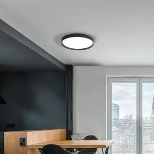 ACB ILUMINACIÓN Plafonnier LED Minsk, noir, Ø 60 cm, Casambi, 42 W, CC...Vendu parluminaire