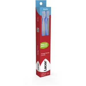 Brosse à Dents - LACER - Technic Medio - Hypoallergénique - 3 Pièces - 2 Unités
