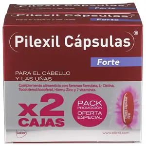 Pilexil Forte Capsules lot 2 pcs pas cher