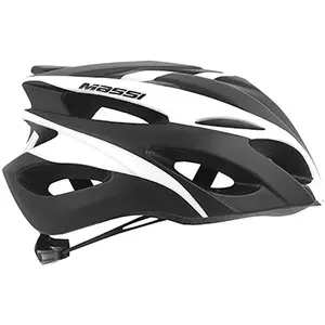 Massi Comp Blk Casque de Cyclisme Sports et Plein air, Blanc/Noir, M/L pas cher