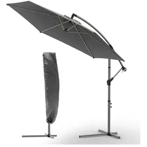 Vounot - Parasol déporté 3M - Gris foncé - Avec housse de protection pas cher