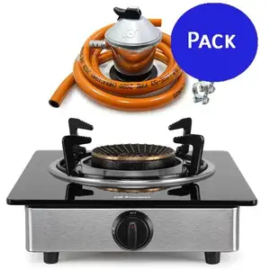Suinga - Pack Réchaud à gaz Orbegozo FO1720, corps INOX + régulateur d...Vendu parcdiscount