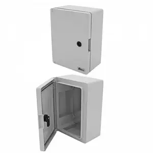 Coffret abs étanche IP65 350X250X150 Porte opaque - avec plaque de mon...Vendu parcdiscount