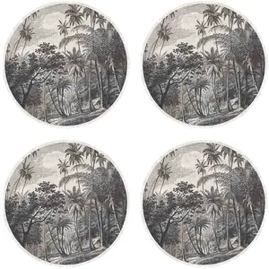 Floorart - 4 Sets de table ronds Puerto Rico multicolores - D.40 cm T.... pas cher