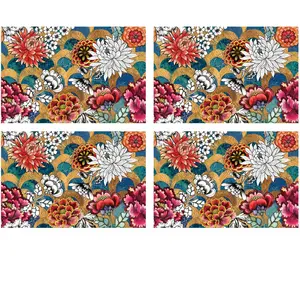 Floorart - 4 Sets de table rectangulaires deluxe 2 multicolores - 30x4... pas cher