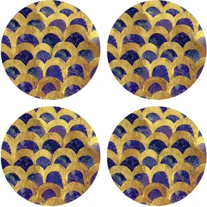 Floorart - 4 Sets de table ronds deluxe 1 multicolores - D.40 cm T.U pas cher