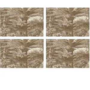Floorart - 4 Sets de table rectangulaires Santo Domingo sépia - 30x45 cm T.U pas cher