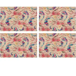 Floorart - 4 Sets de table rectangulairess Motifs japonais 1 multicolores - 30x45 cm T.U pas cher