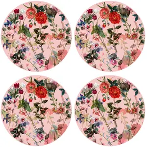 Floorart - 4 Sets de table ronds Printemps multicolores - D.40 cm OS pas cher