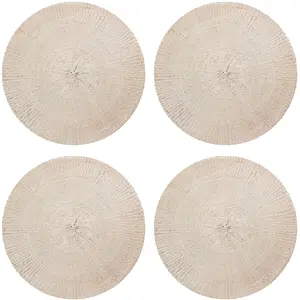 Floorart - 4 Sets de table ronds osier multicolores - D.40 cm T.U pas cher