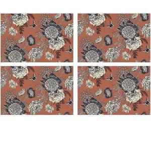 Floorart - 4 Sets de table Oiseau rectangulaires 3 multicolores - 30x4... pas cher
