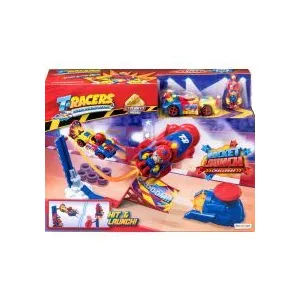 Jeu de lancement de fusée T-Racers véhicule exclusif Rocket Launch Playset pas cher