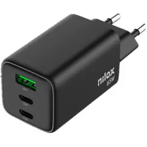 Chargeur mural Nilox NXGANUSBC65 Noir pas cher