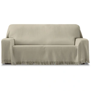 Eysa Plaid polyvalent taupe 180 cm (Mesures comptant les franges) pas cher