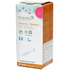 Comparateur de prix : Masmi Natural Cotton Tampons Natural Cotton Super Plus 14 unités de