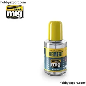 CIMENT EXTRA MINCE - Ammo by Mig Outil pour maquettes - AMMO-2025 Vendu par1001hobbies