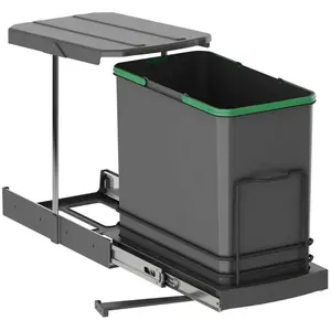 Comparateur de prix : Emuca Poubelle De Recyclage Automatique Inférieure 24l