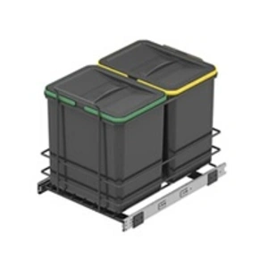 Comparateur de prix : Emuca Poubelle De Tri Automatique Inférieure 2x16l