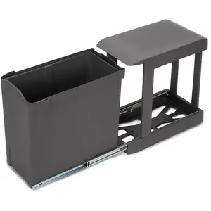 Comparateur de prix : Emuca - Poubelle fixation inférieure et extraction automatique 30 L