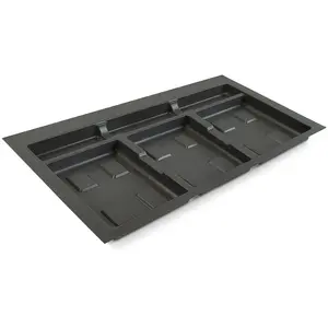 Comparateur de prix : EMUCA Base pour poubelle de tri sélectif Recycle gris anthracite caisson 800 mm