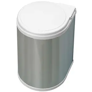 Comparateur de prix : Poubelle ronde 13 L Dim 352 x 355 x 277 mm en Acier Inox - EMUCA - 8035865