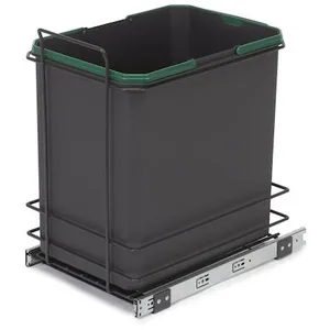 Comparateur de prix : EMUCA Poubelle recyclage auxiliaire cuisine Recycle 35 l fixation au sol