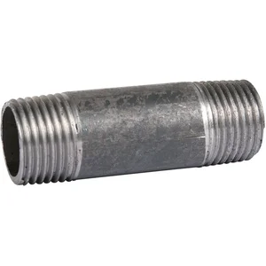 Raccord acier noir droit à visser - M 3/4' - 60 mm - Atusa