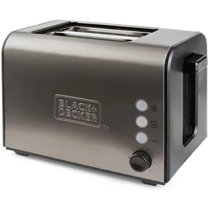 Comparateur de prix : BLACK+DECKER Grille-pain double fente gris inoxidable Black&decker ES9600060B