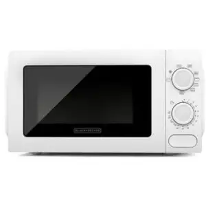 Black+decker - micro-ondes grill 20l 700w blanc bxmz700e - BXMZ700E pas cher