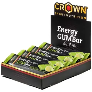 Barre Crown Sport Nutrition Energy Gum + caféine goût citron-citron ve...Vendu pardeporvillage
