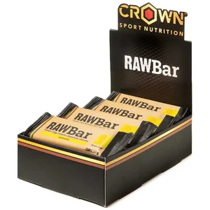 Comparateur de prix : Barre protéinée Crown Sports Nutrition Rawbar goût banane 50 g (12 unités)