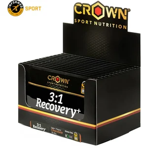 Comparateur de prix : Crown Sport Nutrition 3:1 Recovery+ Sachets Box 50g 10 Units Chocolate...
