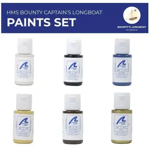 Comparateur de prix : Artesania Set de 6 peintures pour maquette Canot Auxiliaire HMS Bounty -Jolly Boat