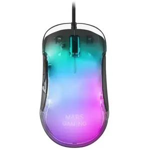 Souris Mars Gaming MMGLOW Avec Fil USB 12800DPI 2 Boutons RGB Noir