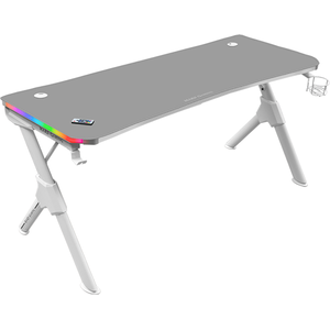 Comparateur de prix : Mars Gaming MGD140 Table de jeu RGB 140x60cm Blanc