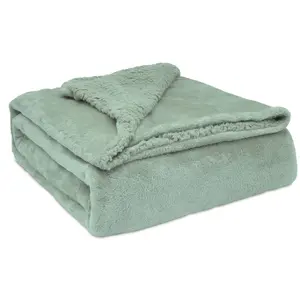 Comparateur de prix : Sherpa Canape Couverture Polaire 130x160cm, Epaisse Warm Plaid Blanket...