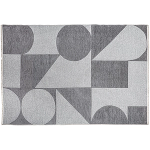 Kodu Tapis en polyester gris et beige, 230x160x1 cm pas cher